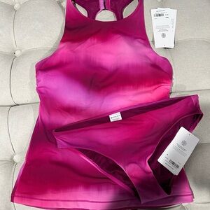 Athleta Pink Ombre Women's Swim Set